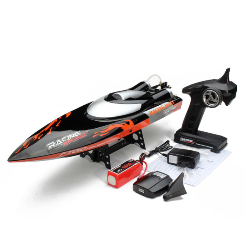 

Hot sale New 65cm RC Boat 35KM/H Remote Control Speed Boat Built-in Water Cooling System 2.4G RC High Speed Racing Speedboat toy, Black