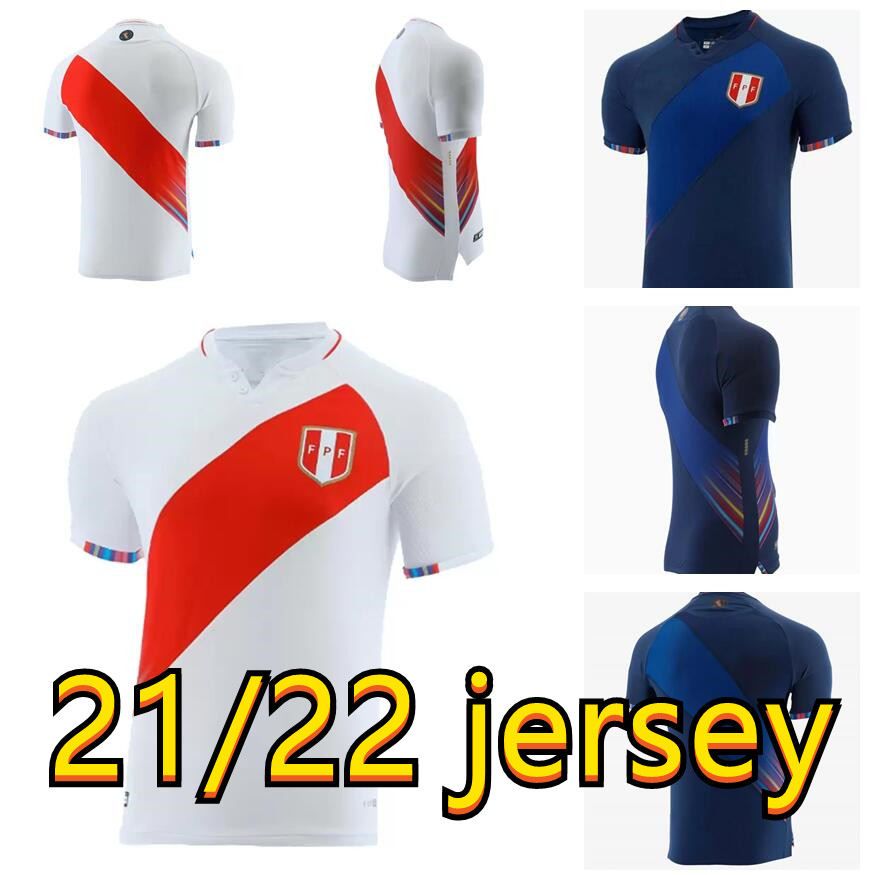 

2021 Peru LAPADULA FLORES Mens Soccer Jerseys CUEVA GUERRERO FARFAN ABRAM LORES Football Shirts National Team Home White Away Uniforms, Black;yellow