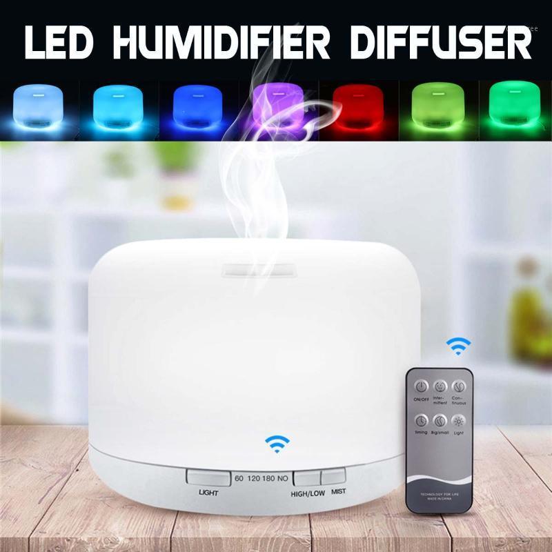 

Home Air Humidifier 500ML Cool Mist Essential Oil Aroma Diffuser 7 Color LED Light Ultrasonic USB Humidificador + Remote Control1