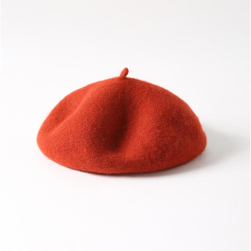 

New wool BERET HAT artistic solid color in autumn and winter for women