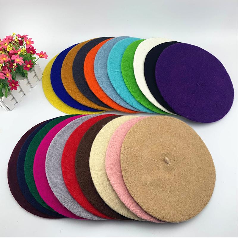 

Berets H:HYDE Women Girl Beret Artist Warm Wool Winter Beanie Hat Cap Vintage Plain Hats Solid Color Elegant Lady Caps, Q12334