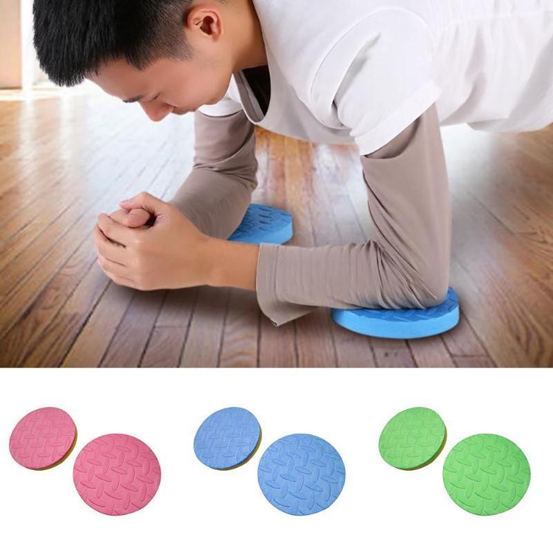 

2Pcs 2 Color Knee Elbow Pad Yoga Round Mats Fitness Plank Gym Protective Cushion Yoga Mat1, Yellow blue