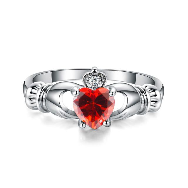 

Heart CZ Stone Wedding Rings for Women Bijoux Bague Femme Ring Fashion Jewelry Anillos