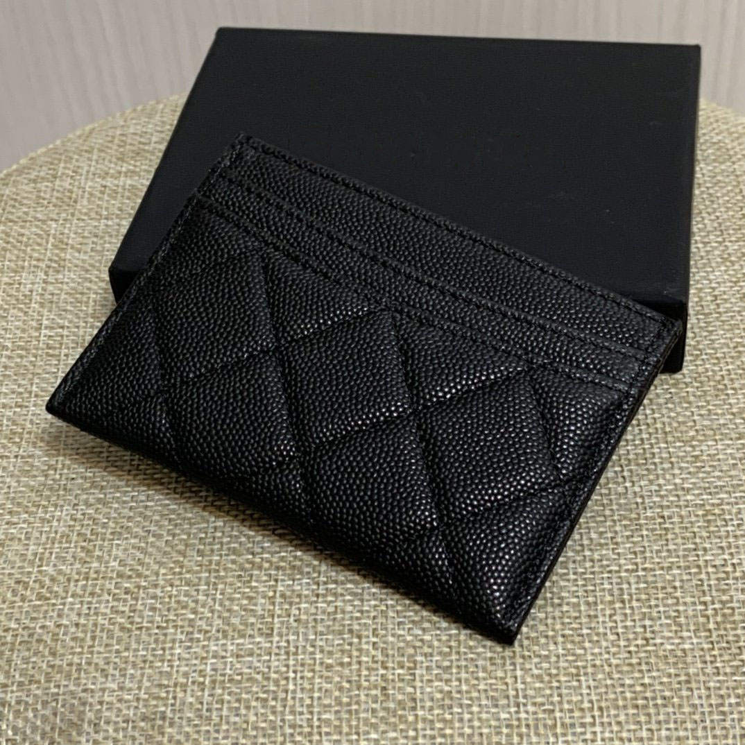 

Fashion Hot Sale High Quality Genuine Leather Casual Letters lattice Wallet Card package Shoulder Bag 11..7..1cm Free Shipping, Cyan (gold label)
