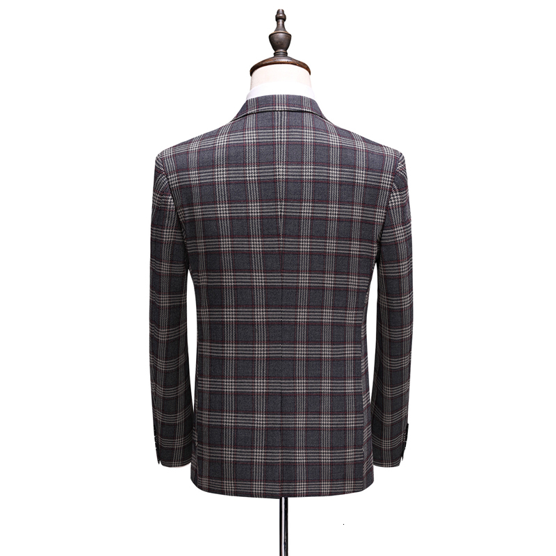 

2021 Classic Dress Single-button Men' Business Suits 5TS9, Dark grey
