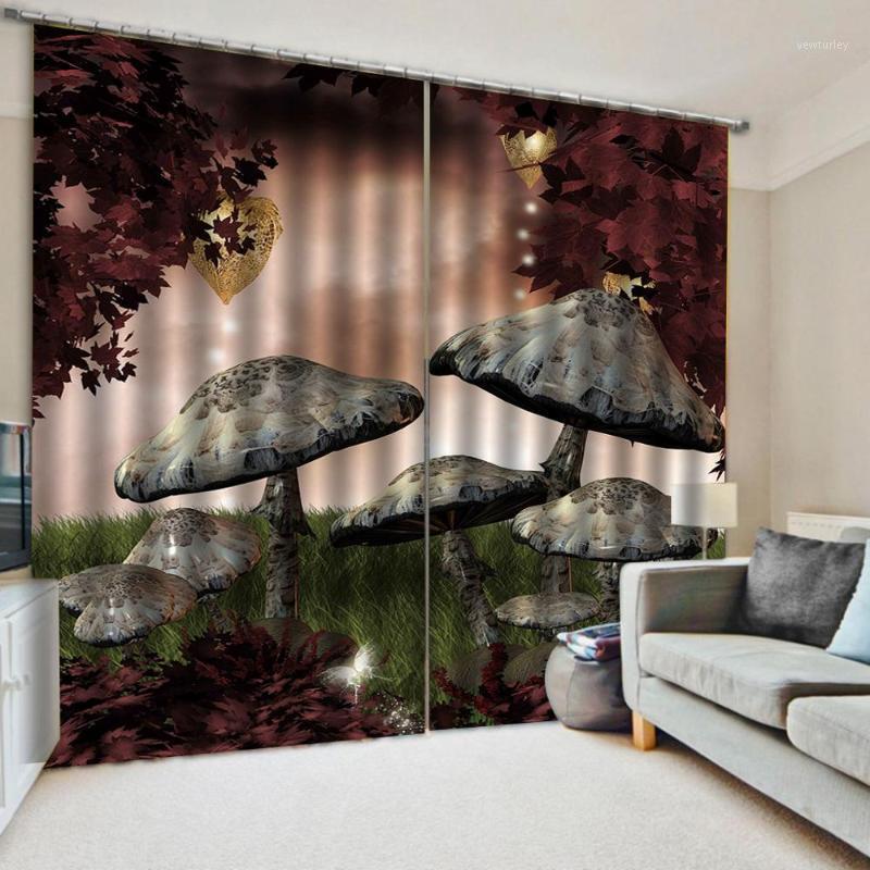 

plant curtains kids curtain 3D Blackout Curtains For Living room Bedding room Drapes Cotinas para sala1, As pic