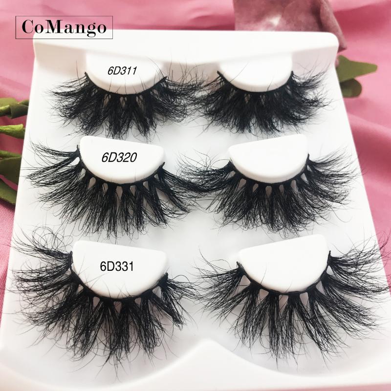 

CoMango Custom box Mink Eyelashes Thick Natural Long False Eyelashes High Volume Mink Lashes Soft Dramatic Eye lashes New Makeup