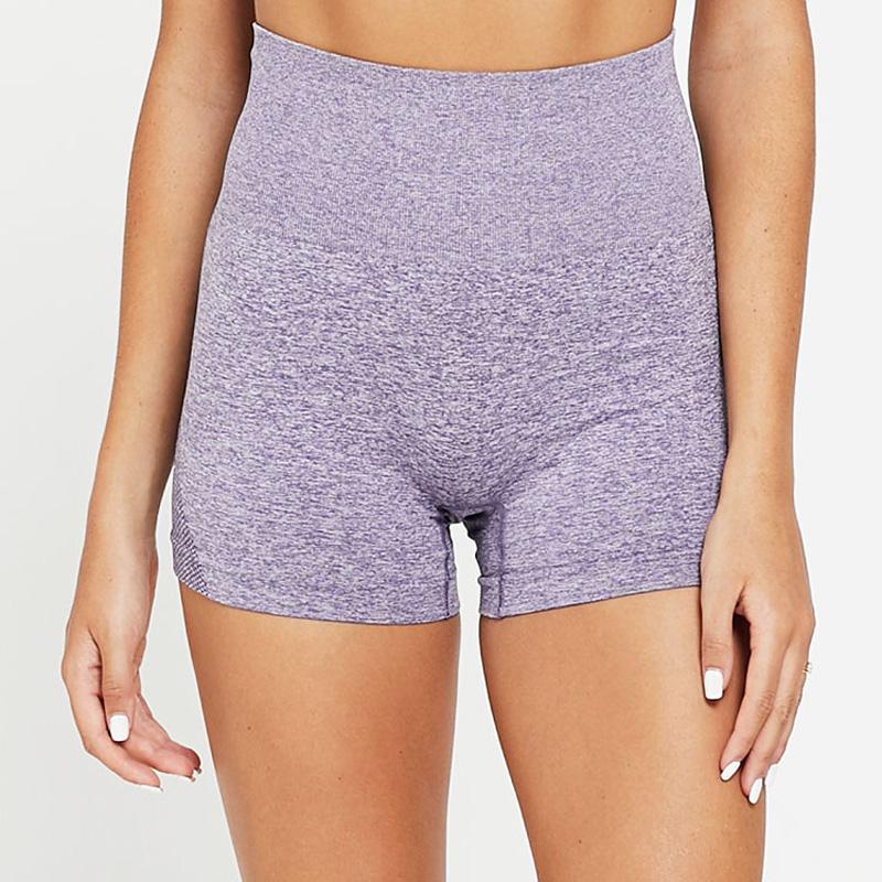 

Women Yoga Shorts Sports Running Sportswear Fitness Seamless Joggers Athletic Exercise Gym Compression High Waist Shorts, Black