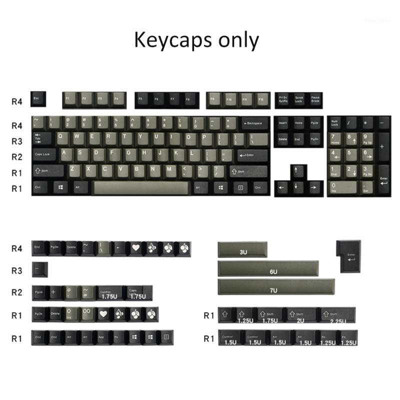 

Cherry Profile 153keys ABS Double Shoot Keycaps For Cherry Mx Switch Mechanical Gaming Keyboard Grey Black Matte Touch Key Caps1