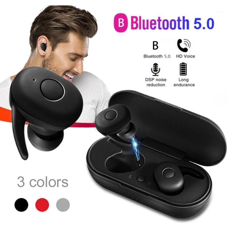 

B1 TWS Bluetooth 5.0 Earphones Wireless Headphone Stereo Gaming Sports Waterproof Earbuds Headsets With Microphone For All Phone1, Red