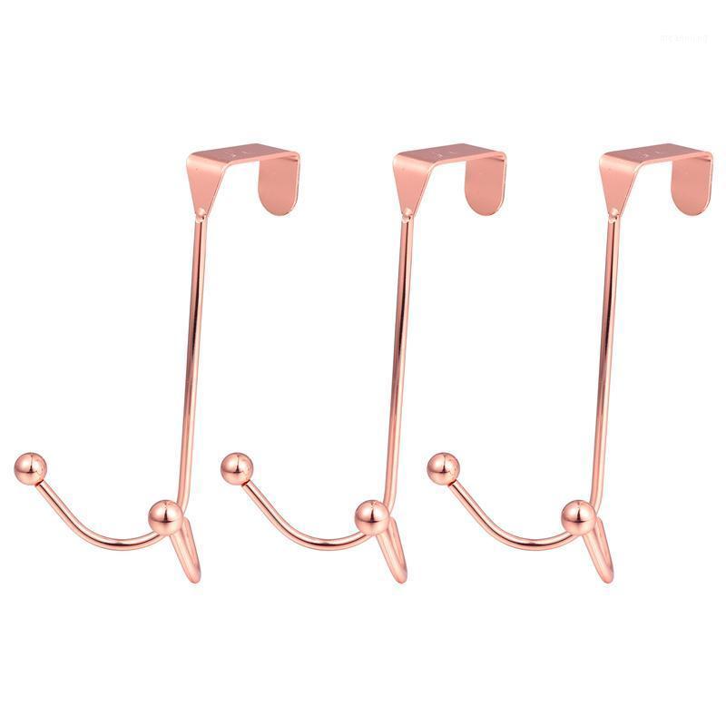 

3pcs Clothes Hanger Hooks Door Back Hook Racks Punch-free Door Back Hooks1
