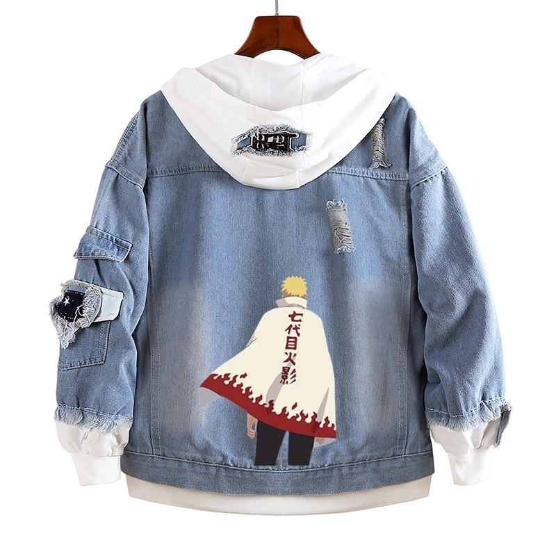 

Anime Denim Jacket NARUTO Denim Hoodie Man Naruto Spring Autumn Costume Pure Trendy Fashion Casual Coat Male Cowboy jackets 201105, 15