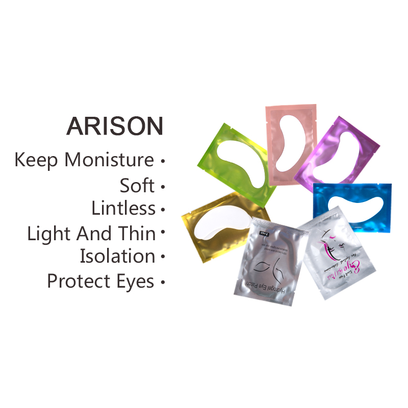 

New 50/100Pairs Eyelash Extension Paper Patches Grafted Eye Stickers 7 Color Eyelash Under Eye Pads Paper Patches Tips Stick