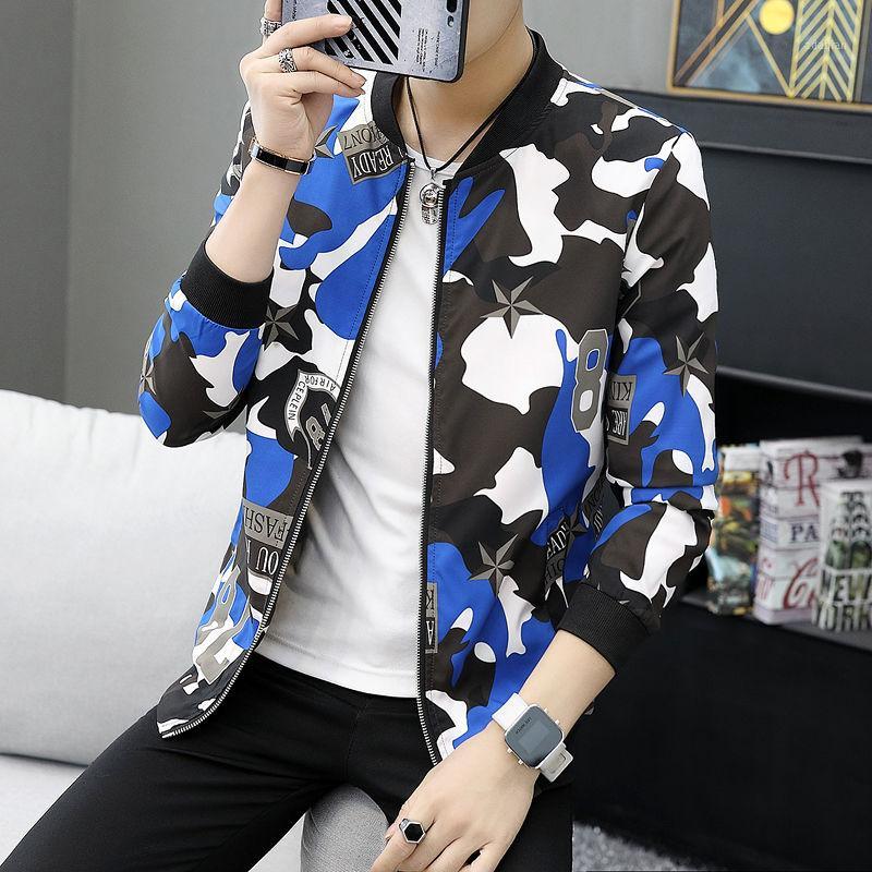 

New Arrival Men's Jackets Fashion Print Men's Bomber Zipper Jacket Casual Outwear Chaqueta Hombre Clothing Male 2020 Autumn 6xl1, 312 red