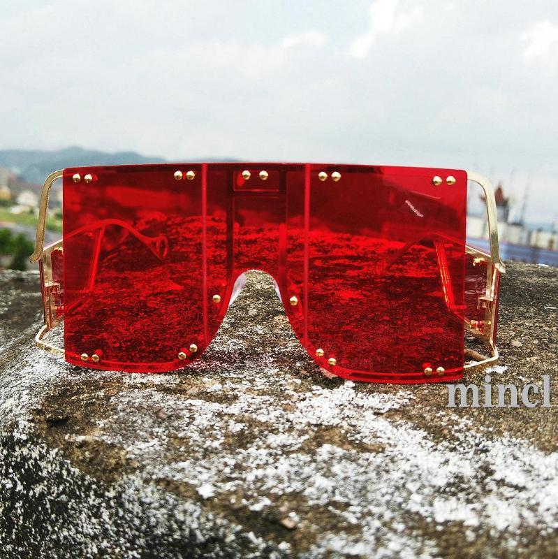 

2020 Square Mirror driving goggles Sunglasses Women Men With Brand Designer Oversize Sunglasses UV400 with box FML1
