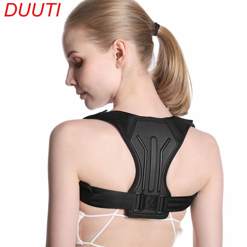 

Adjustable Posture Correction Men Women Back Shoulder Straight Support Brace Belt Comfortable Soft Strip Corrector, As pic