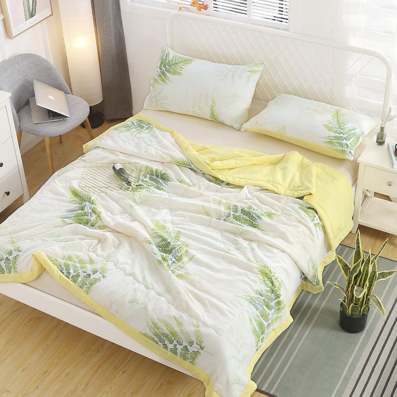 

New 3PCS 100% washed cotton (100% polyester) Single or double bedspread/summer blanket Air conditioner quilt 200x230cm bed cover291, 14