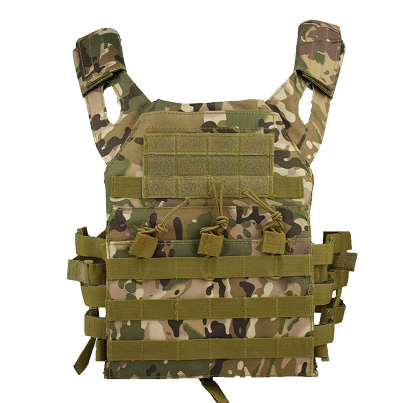 

Tactical Vest MOLLE JPC 600D Gear Paintball Hunting Plate Carrier Outdoor Protective Lightweight Body Armor Vest, Black