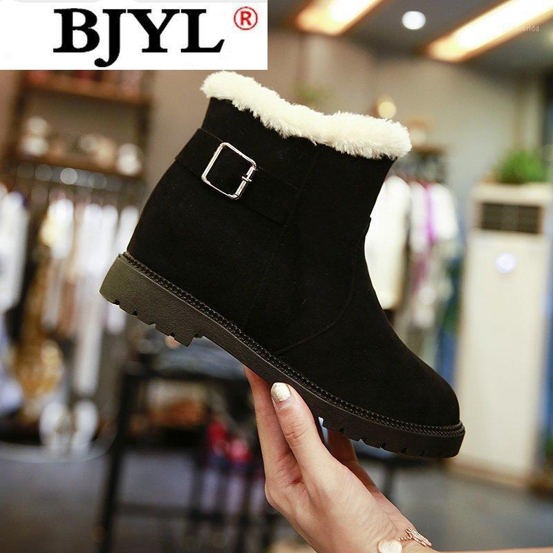 

Boots Women Winter Black Red Shoes Woman Platform Buckle Ankle Boots Buckle Platform Suede Women Shoes Zapatos De Mujer1