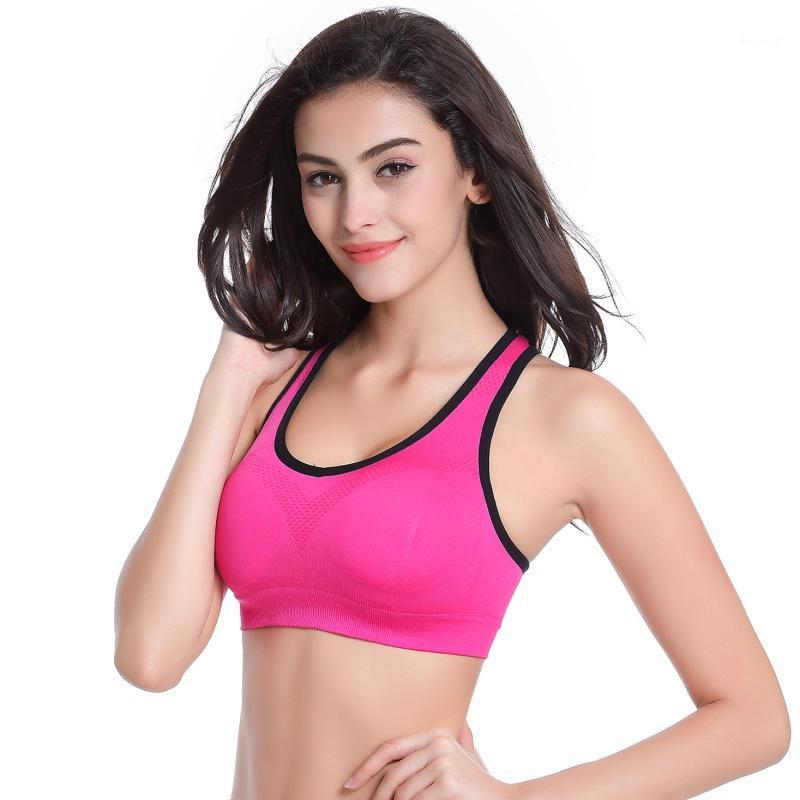 

2020 New Women Summer Autumn Seamless Bra Sports Bra Push Up Padded Running Thin Tank Vest Top Female Cotton Underwear1, Gray