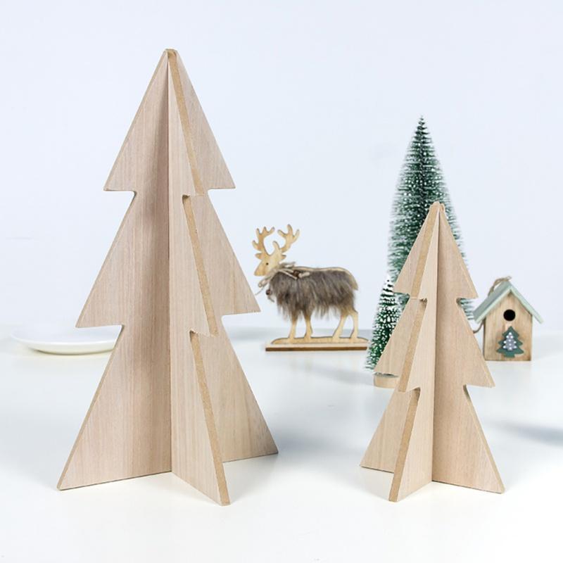 

INS DIY Wooden Splicing Tree For Christmas Simple Unique Christmas Tree Decor 2020 Year Gifts for Kids Home Party1