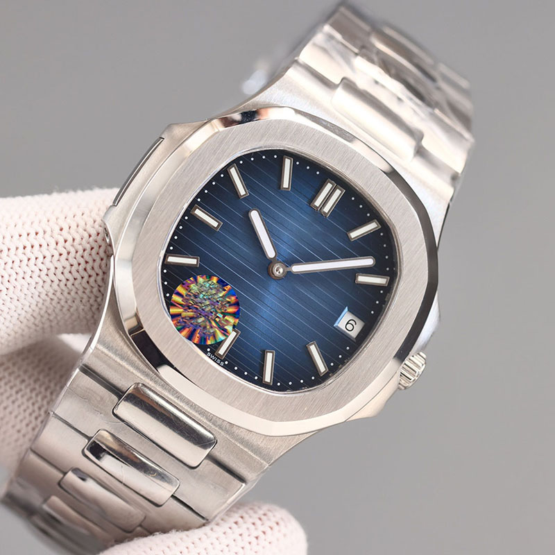 

Top Mens Watches 40mm Automatic Mechanical Watch Pp Stainless Steel Strap 4 Colors Waterproof Design Wristwatch Gift High Quality, Color 2