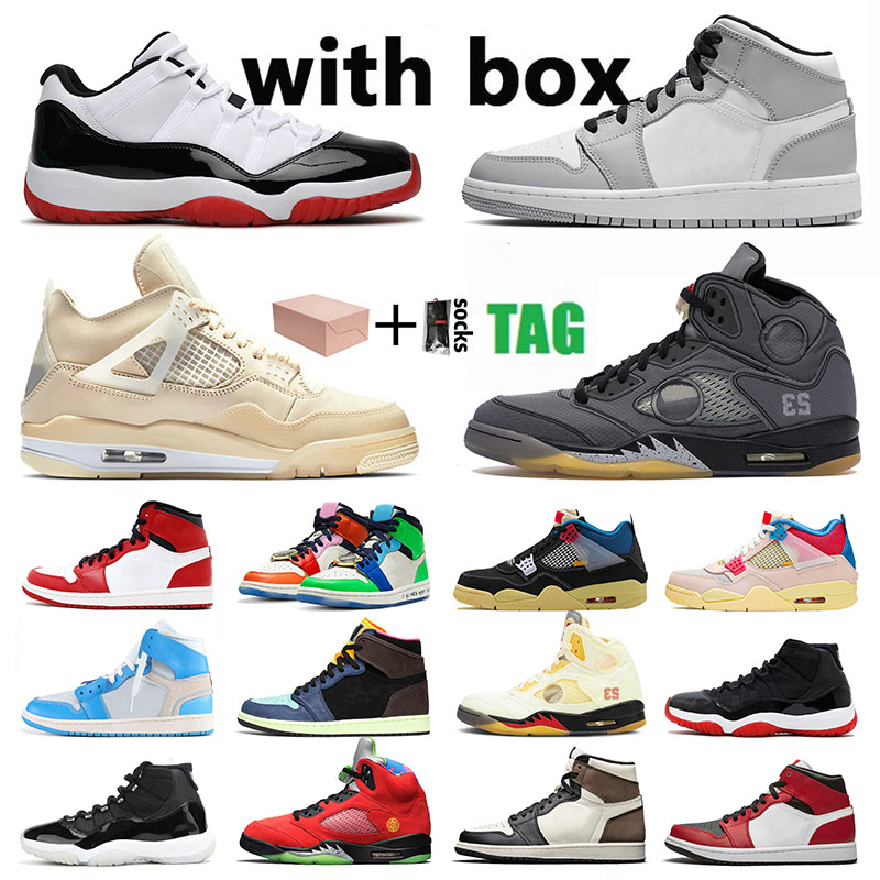 

With Box Original Jumpman 4 4s IV Designer J4 Basketball Shoes For Mens Womens Offs White Blue Thunder Craft Cactus Jack Military Black Cat Peach Sneakers Big Size 13, A1 36-47 low wmns concord