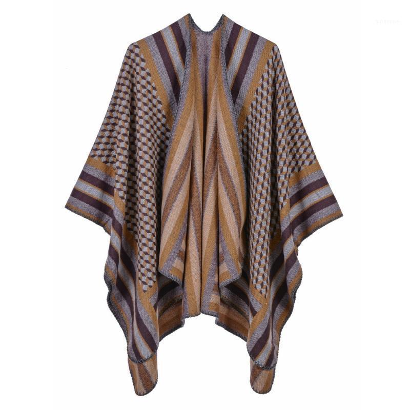 

Imitation Cashmere Scarves Soft Lady Bufanda Shawls Plus Size Poncho Mantilla New Stole Chal Plaid Warm Echarpes Cape1