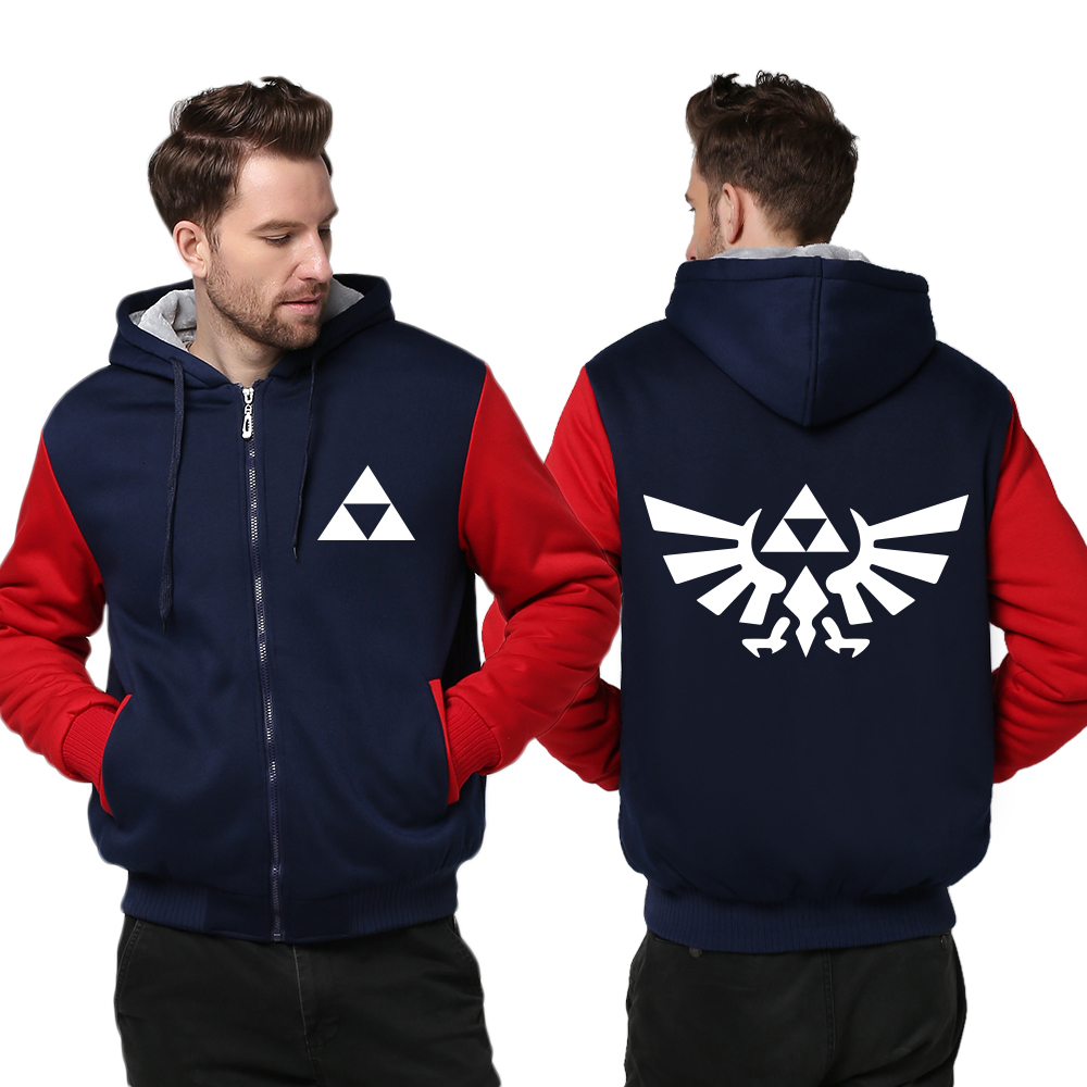 

2021 New Us Size Men Legend Zelda Breath of the Hoodie Thicken Jacket Link Cosplay Coat Clothing Casual Sweatshirts Bh6y