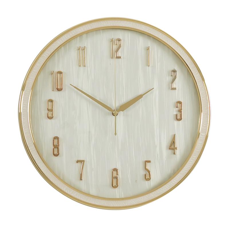 

Gold Simple Metal Wall Clock Modern Design Creative Silent Glass Kitchen Luxury Nordic Wall Clock Reloj Cocina Watch Home BW50WC