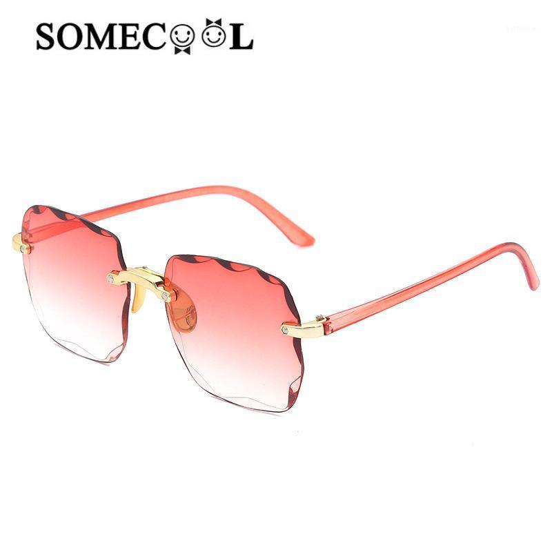 

2020 NEW Model Plastic Cool Sunglasses Women&men Rimless sun glasses UV400 Summer eyewear n5201