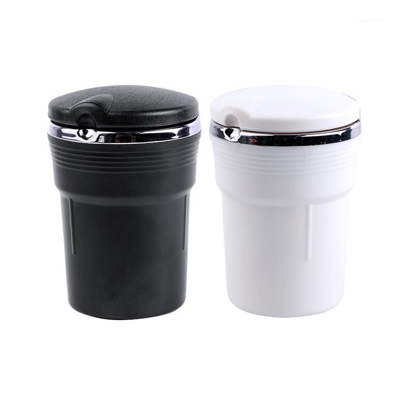 

Portable Car Ashtray ABS Double Bubble Pack Simple Style Car Accessories Home Office Smokeless Ashtray Cigarette Cylinder Holder1