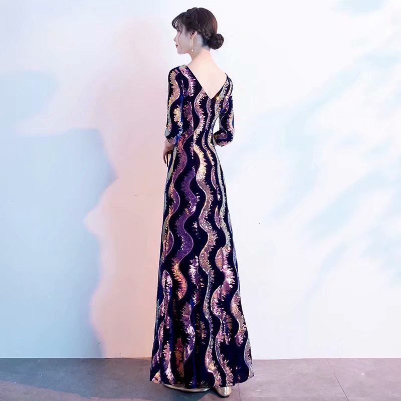 

2021 New Robe Soiree Hot Sales Dressed Evening Decorate on v Half a Line MWMY, Same as images