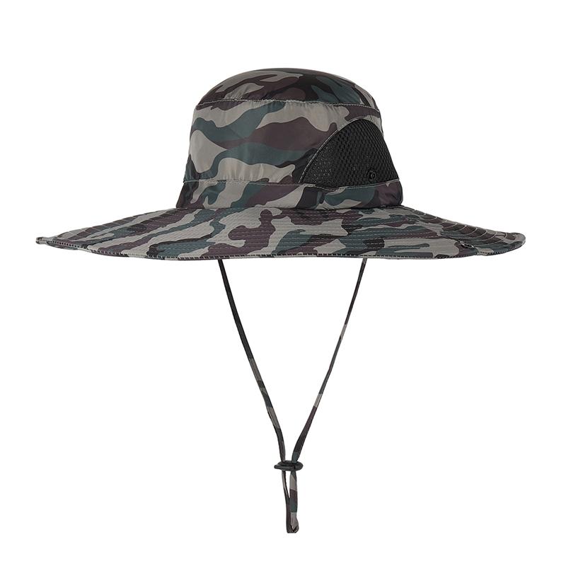 

Summer Hiking Sombrero Wide Brim Caps Outdoor Bucket Hats Men Fishing Ha Lightweight Quick Drying Sun Protection Male Cap