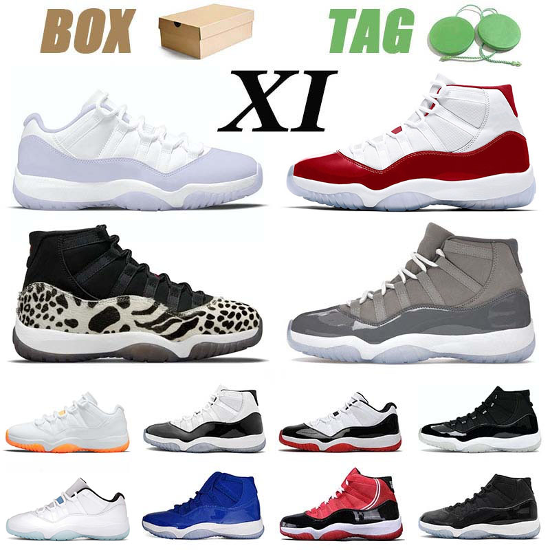 

11 11s Basketball Shoes Jumpman Designer Animal Instinct High Miami Dolphins Cherry XI Legend Blue Low Citrus Cool Grey Space Jam Men Women Sneakers With Box Trainers, B28 cool grey 36-47