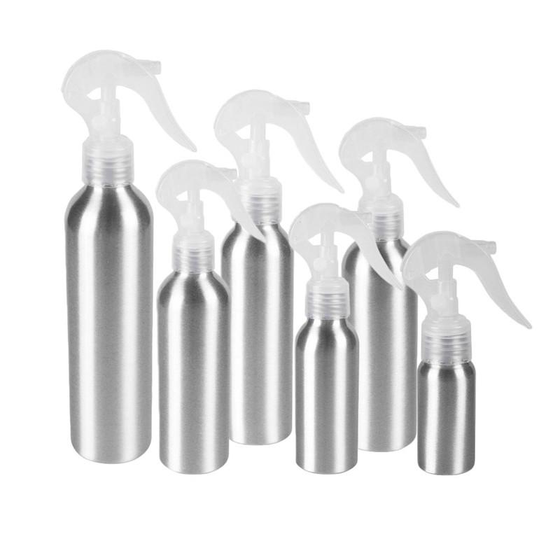 

30/50/100/120/150/200ML Aluminum Bottle Mice Alcohol Emollient Water Spray Mist Refill Mouse Sub Bottles Cosmetic Containers
