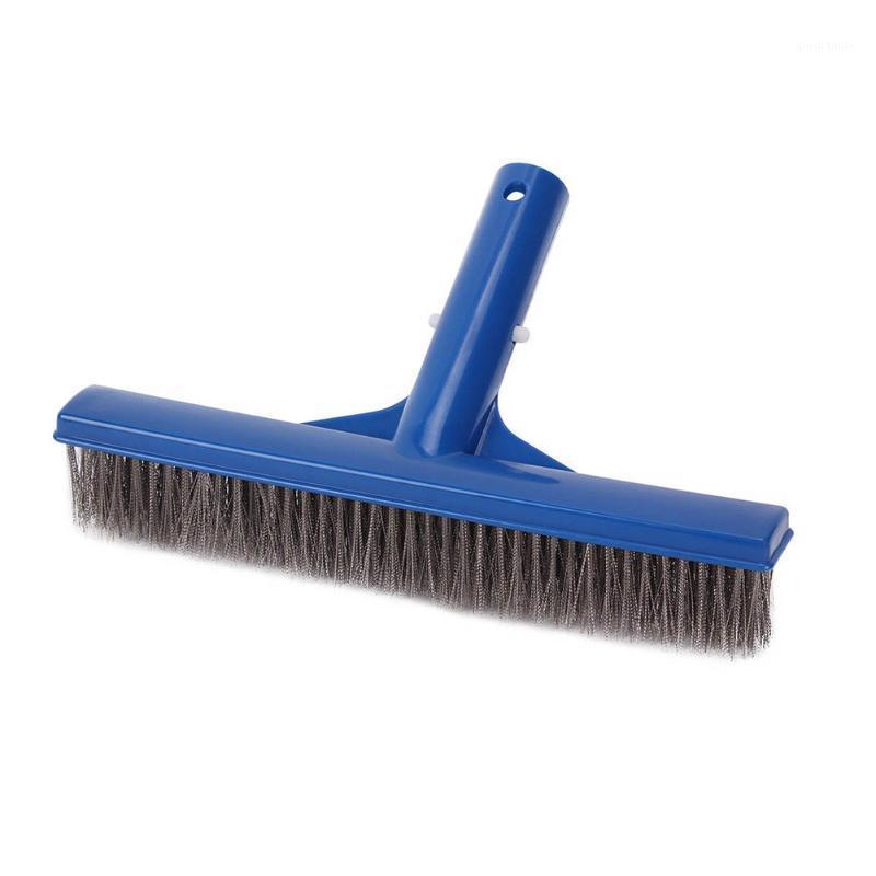 

10 Inch Wide Swimming Pool Spa Algae Brush with Stainless Steel Bristles FH991