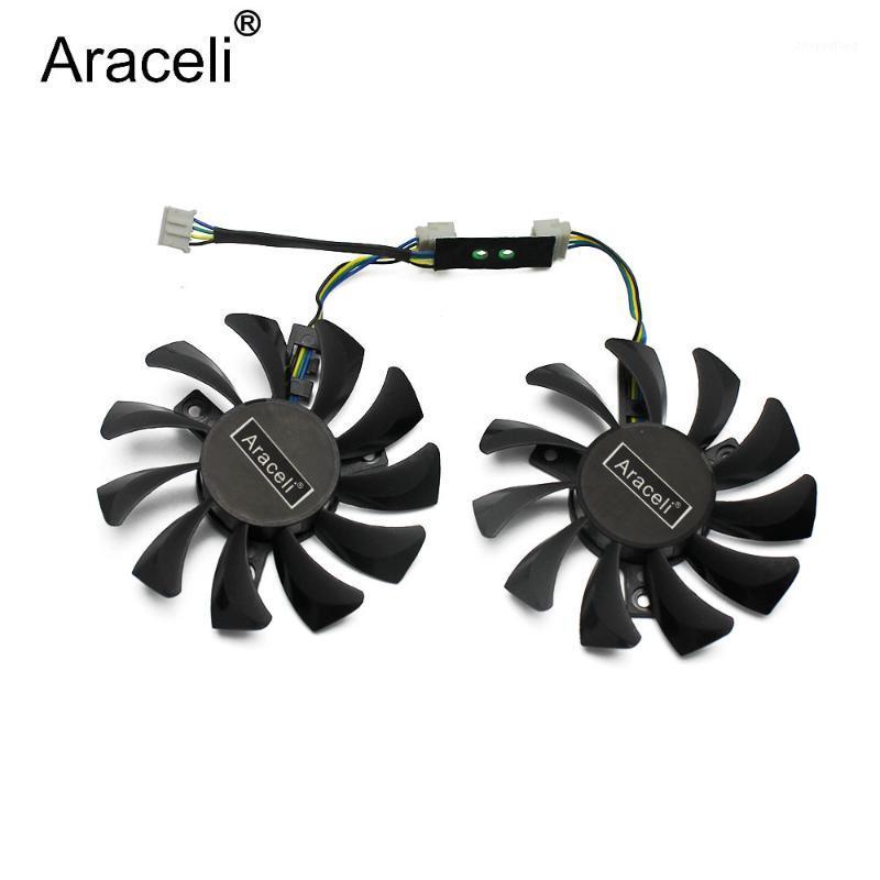 

75mm GA81S2U -PFTG GTX970 GA81O2U DC 12V 0.38A Cooler Fan Replace For ZOTAC GeForce GTX 970 4GB 4Pin Graphics Card Cooing Fans1