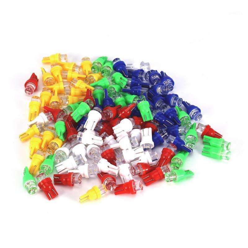 

100 Pcs Car LED Light Bulbs T10 158 194 168 W5W Car LED Light Bulbs Multi-Color Lamp White Blue Red Amber Green String New1, As pic