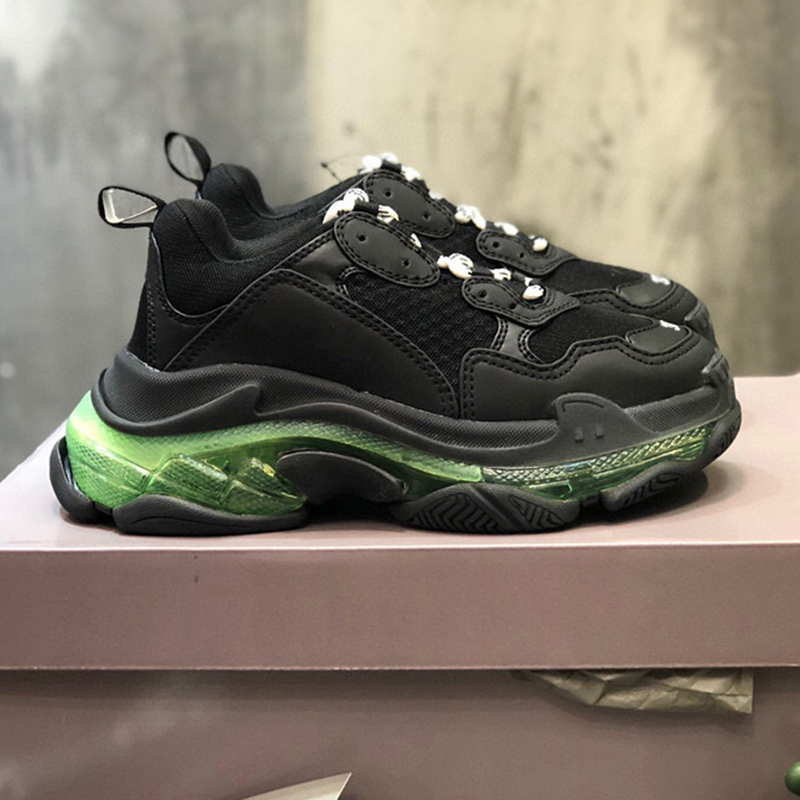 

Top Mens Womens Paris Casual Shoes Triple S Clear Sole Crystal Bottom Trainers Dad Shoes Sneaker Trainers White Black Sneakers Chaussures, Navy blue
