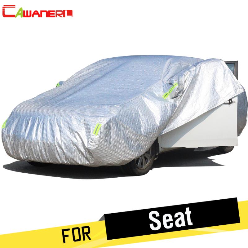

Cawanerl Thicken Car Cover Sun Anti-UV Snow Rain Hail Protect Cotton Cover For Seat Altea Exeo Marbella Mii Alhambra Arosa Leon