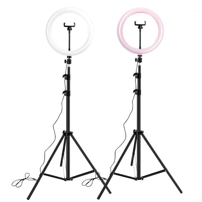 

12inch LED Selfie Ring Light 3200K-5600K Dimmable BGD30 RingLamp 30cm With 1.6M Tripod For Phone Live Broadcast Youtube Video1