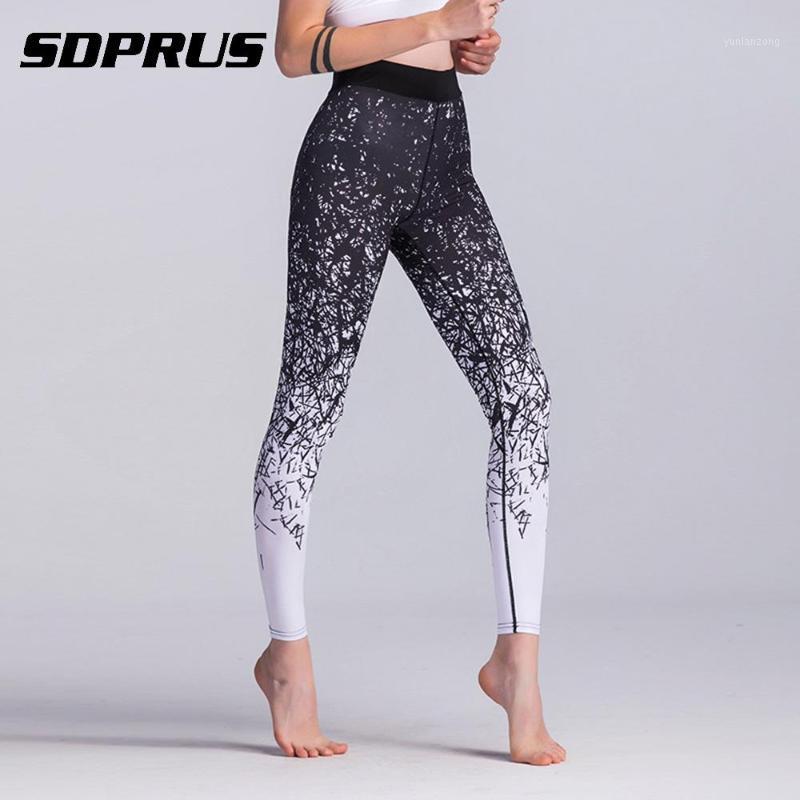 

2020 3D Print Yoga Pants Tights Fitness Gym Running Leggings Women Breathable Sportswear Running Trousers Compression Tights1, Blue