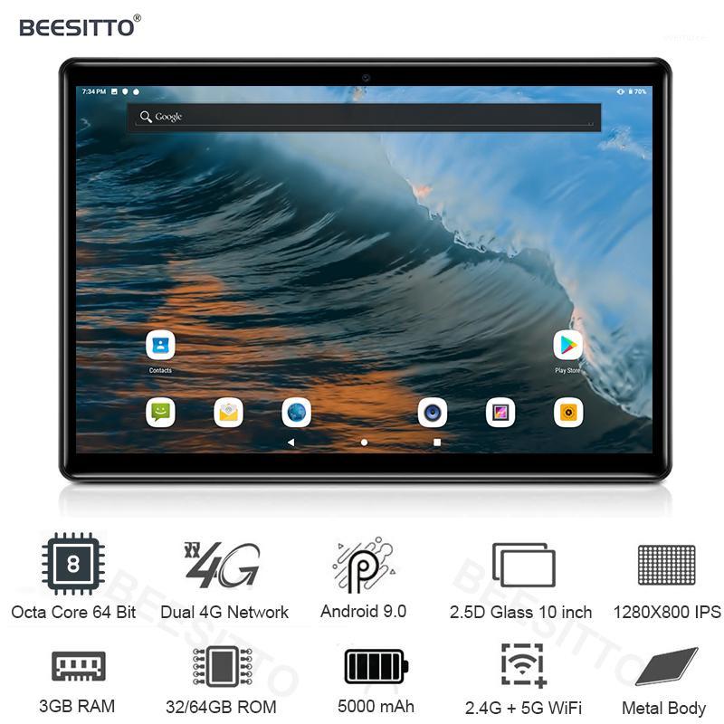 

Global Version 10 inch tablet 5G wifi Octa Core 3GB RAM 64GB ROM Android 9 OS 1280x800 IPS 5.0MP Camera 4G FDD LTE Type C GPS1, Black