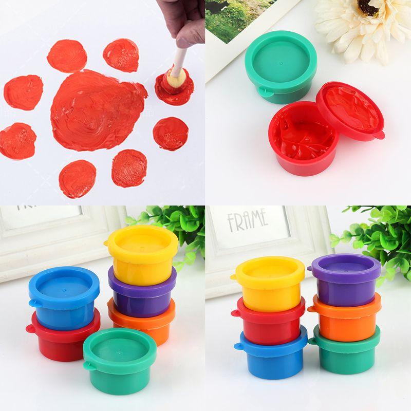 

30ml 6 Vibrant Colors Washable Gouache Paint for Kids School Finger Paint