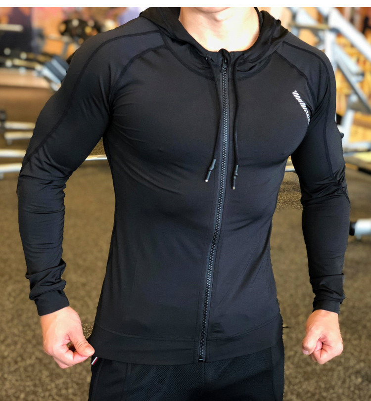 black jogging jacket