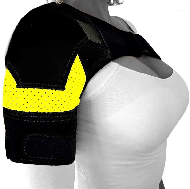 

Hot Therapy Immobilizer Compression Stability Support for Tendonitis Dislocated Joint Left or Right Rotator Cuff Arm Pain Relief1, Yellow