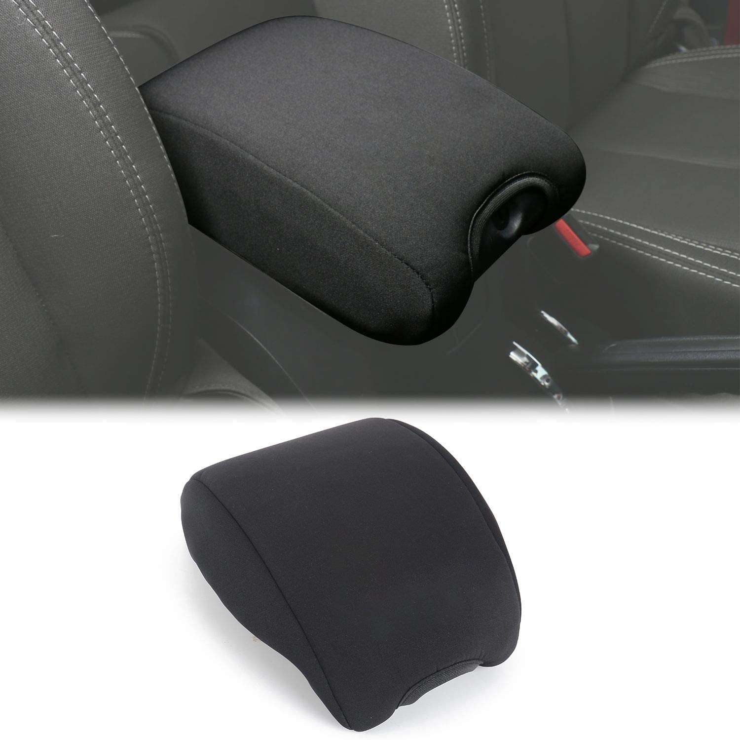 

Center Console Cover Pad Armrest Cover Cushion for 2011-2018 Jeep Wrangler JK JKU Sahara Sport Rubicon X & Unlimited