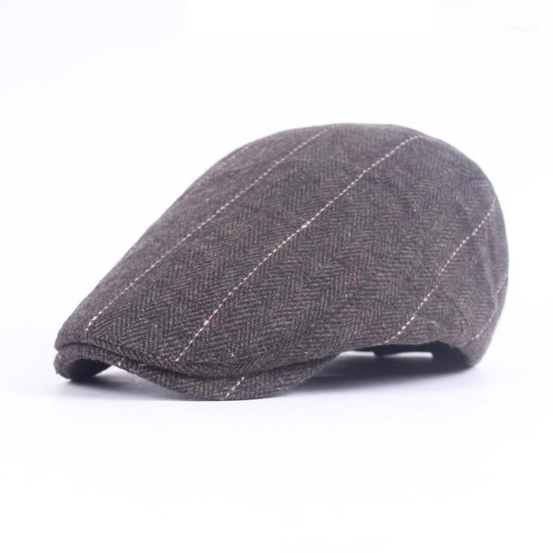 

Berets Idopy Woolen Beret Men's Cap Warm Sboy Ivy Irish Middle-aged Hat Female Unisex Hats Gift1, Black