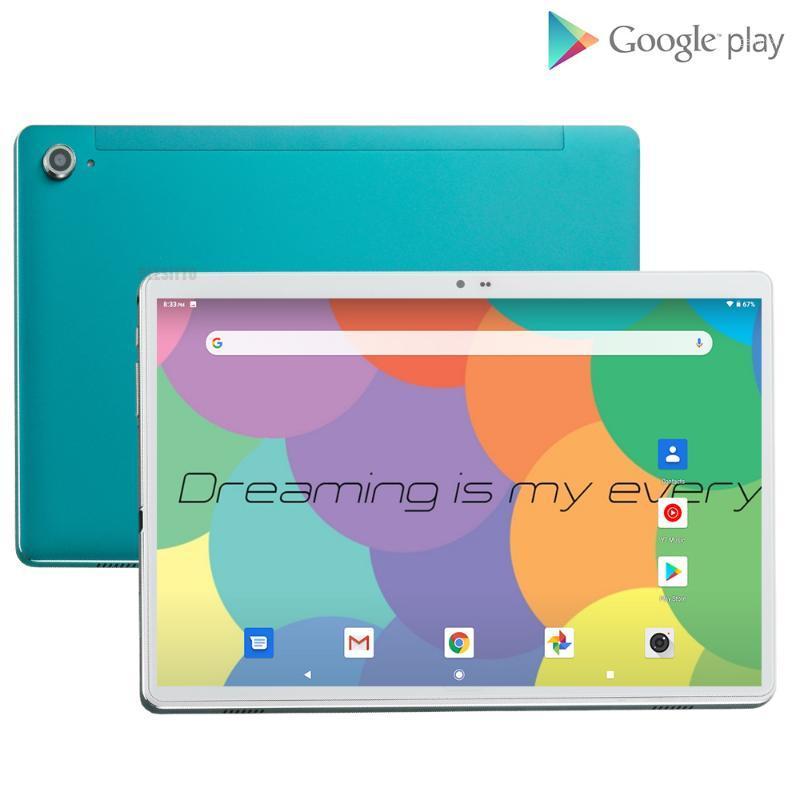 

2021 Newest L106 10.6 Inch Tablet MT6797 X25 Deca Core 6GB RAM 128GB ROM 1920*1200 IPS Screen 13.0MP Dual 4G Android Tablets 101, Blue